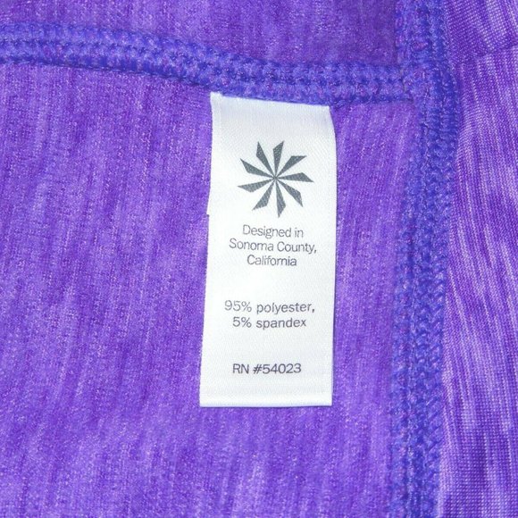 Athleta Hoodie Small Jacket Coat Purple Space Dye Full Zip Athletic Activewear - Picture 6 of 7